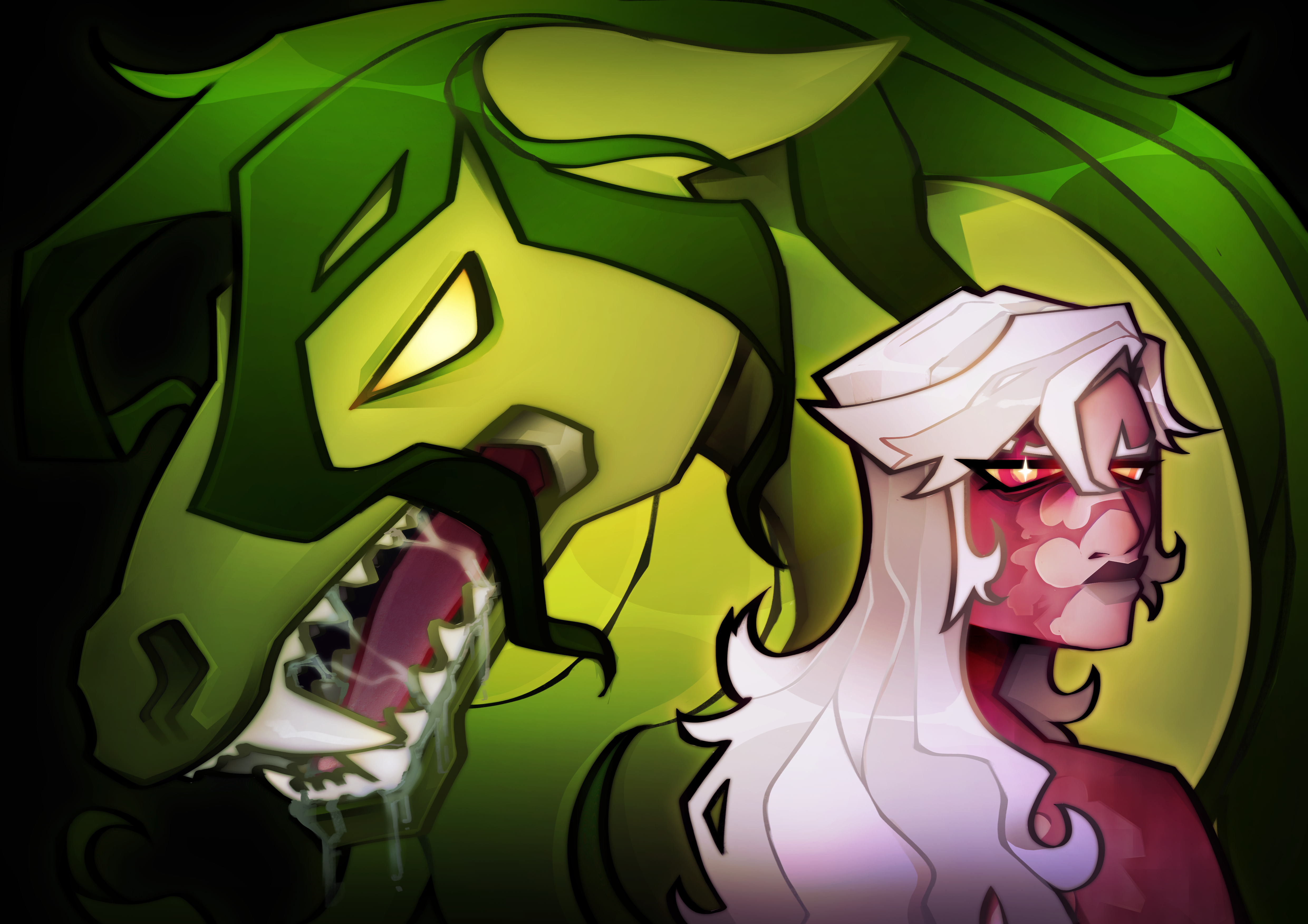 Meluse and Kelpie Portrait